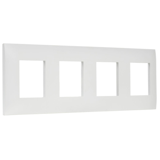SKANDY Рамка 4-мест. SK-F04W арк. бел. IEK