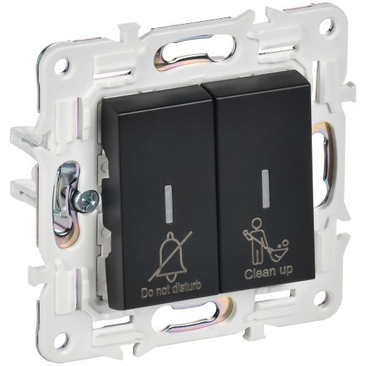 SKANDY Выключ. 2-кл. с инд. отел. 10А SK-V16Bl черн. IEK