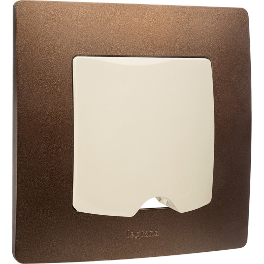 Рамка 1 пост - Legrand Etika - какао