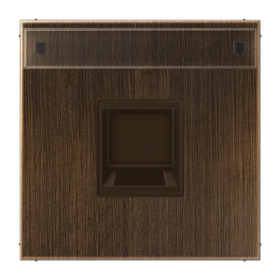 JUNG Плата (фиксация защёлкиванием) для одного модуля с полем для надписи металл латунь Antik