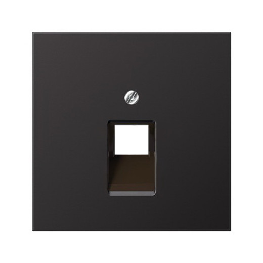 Накладка на одинарные UAE-розетки, термопласт, черный матовый
