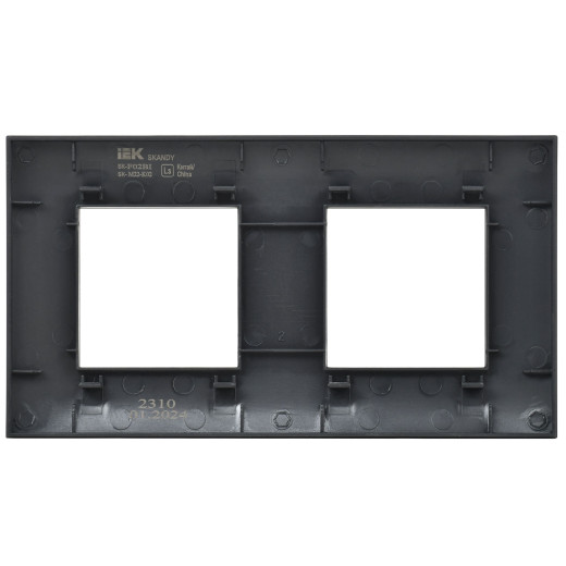 SKANDY Рамка 2-мест. SK-F02Bl черн. IEK