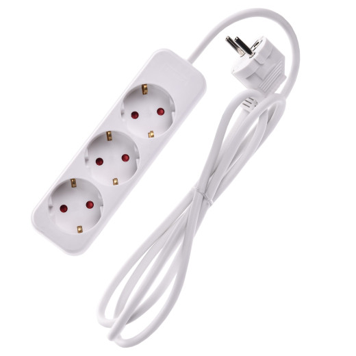 UMA Удлинитель У03К 3 места 1,5м 3х1мм2 10А бел. IEK