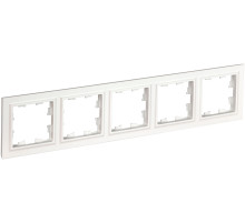 IEK BRITE BASE Белый Рамка 5-м РУ-5-БрБ