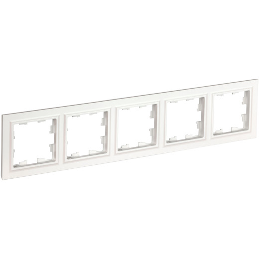 BRITE Рамка 5-мест. РУ-5-БрБ бел. IEK