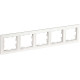BRITE Рамка 5-мест. РУ-5-БрБ бел. IEK