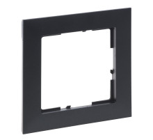 Legrand/Daccord SUNO Темно-серый Рамка декоративная универсальная 1-постовая.