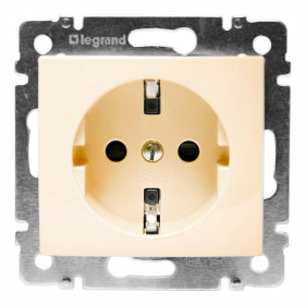 Legrand DIY Valena Крем Розетка 1-ая с/з.