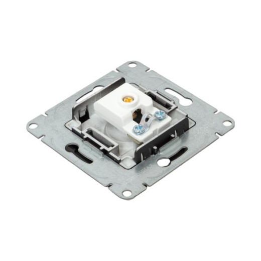 Механизм розетки TV, одиночная, чёрный Эпика EKF