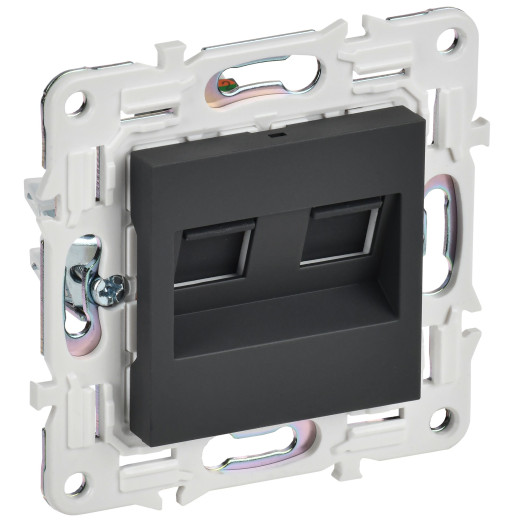 SKANDY Роз. комп. 2-ая RJ45 кат.5E SK-K03G граф. IEK