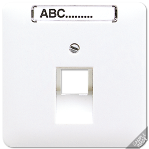 Крышка для телефонной  и  компютерной  розетки UAE с полем для надписи