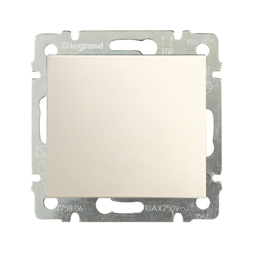 Переключатель перекрёстный одноклавишный - Legrand Valena - 10А 250В схема 7 винтовые зажимы - слоновая кость