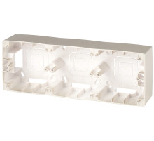 ЭРА 12-6103-04 Коробка наклад. монтажа 3 поста, Эра12, шампань (5/50/600)