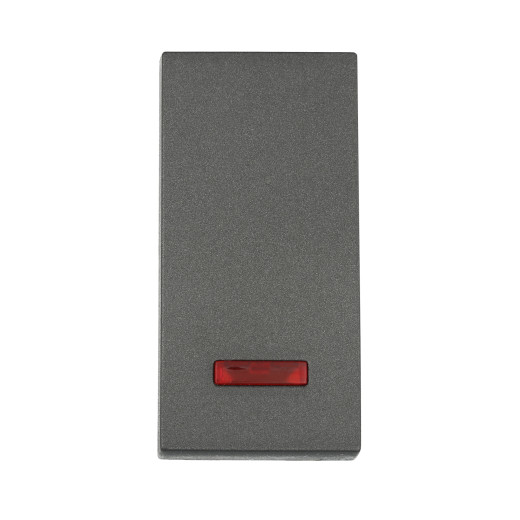 LK45 Переключатель с двух мест, с индикатором 45х22,5мм (схема 6L) 16 A, 250 B (черный бархат)