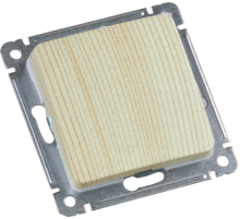 Hegel Мастер внутр Сосна ВС10-431-02 Выключатель 1-клавишный, с самовозвр. механизм