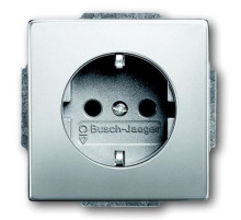 ABB BJE Сталь Розетка с/з с защитными шторками