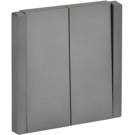 IEK FORTE&PIANO Сталь Выключатель 2-кл 10А FP505