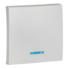 EKF PROxima Валенсия лицевая панель выключателя 1-кл. с индикатором 10А сталь.