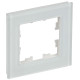 BRITE Рамка 1-мест. РУ-1-2-Бр стекло бел. матовый IEK