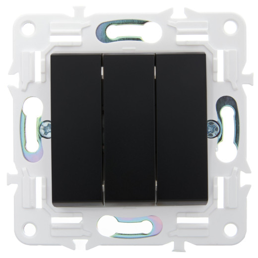 SKANDY Выключ. 3-кл. 10А SK-V11Bl черн. IEK