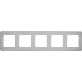 Legrand/Daccord INSPIRIA Алюминий Рамка - 5 постов.