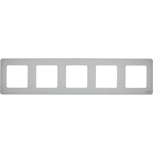 Рамка 5 постов - Legrand/Daccord Inspiria - алюминий