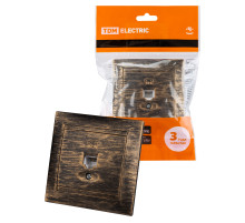 TDM Розетка телефонная RJ11 старинная бронза 