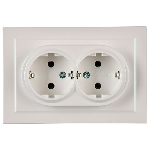 BRITE Роз. 2-я с з/к без з/ш 16А в сб. РС12-3-БрЖ жемч. IEK