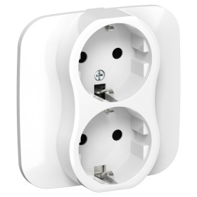 FLITE Роз. 2-я с з/к без з/ш б/к 16А РС12-1-А-ФлБ бел. IEK