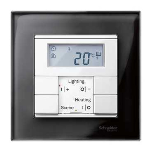 MERTEN M-Elegance РАМКА стеклянная 1 пост, ЧЕРНЫЙ ОНИКС, SM