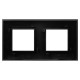 Рамка 2 поста (4 мод.), Avanti, черный матовый