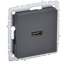 IEK BRITE BASE Графит Розетка HDMI РHDMI-0-БрГ