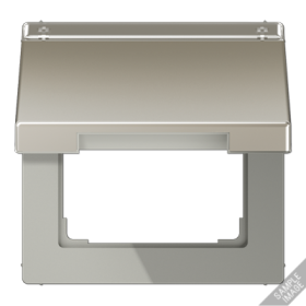 JUNG Крышка откидная с возвратной пружиной и полем для надписи 12×15 мм, Dark