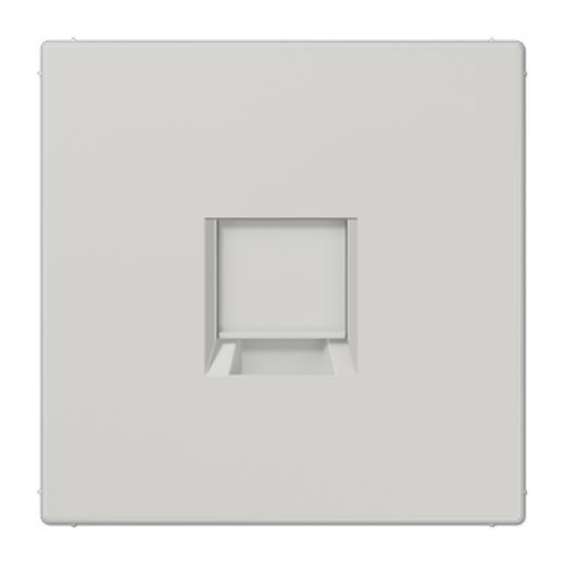 Плата (фиксация защёлкиванием) для одного модуля, термопласт, светло-серый