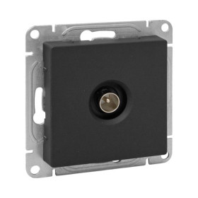 EKF Эпика Механизм розетки TV, одиночная, чёрный.