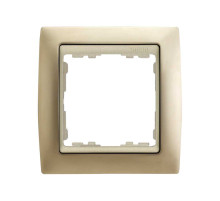 Simon 82 Шампань/Металлик Рамка 1-ая