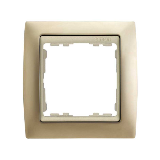 Simon 82 Шампань/Металлик Рамка 1-ая