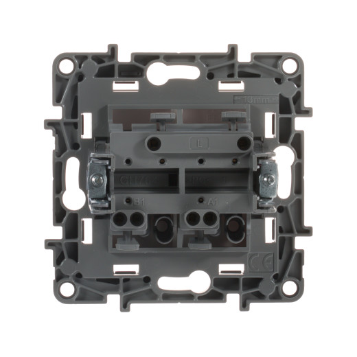 Выключатель двухклавишный - Legrand Etika - 10А 250В безвинтовые зажимы - белый