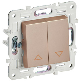 IEK SKANDY Песочный Выключатель жалюзи 10А SK-V12Sa