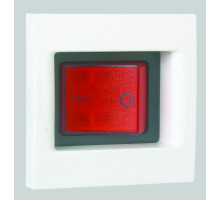 Simon Connect Белый Выключатель с подсветкой, биполярный, 16А, K45, 45х45мм