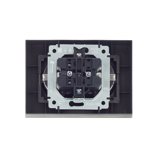 BRITE Роз. 2-я с з/к/ш 16А в сб. РСш12-3-БрС сталь IEK