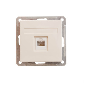 Systeme Electric Wessen 59 Беж Розетка ТЛФ 1-ая RJ11