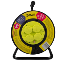 ФАZА  Удлинитель CRW-04-5000 (Катушка, 4 х 50) IP44, заземл.