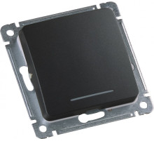 Hegel Мастер внутр Черный ВС10-412-08 Выключатель 1-клавишный, с индикацией, механизм