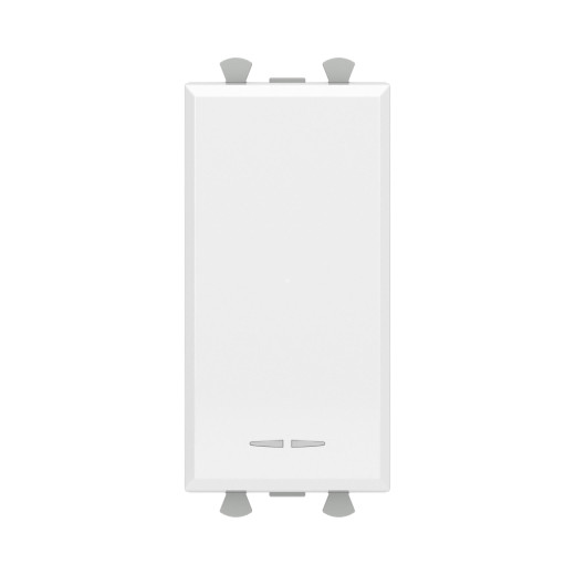 Кнопка модульная, Avanti, белое облако, 1 модуль