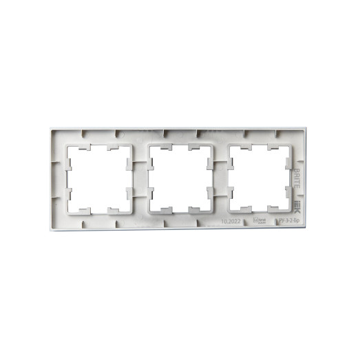 BRITE Рамка 3-мест. РУ-3-2-Бр стекло маренго матовый IEK