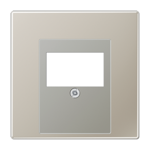 Крышка для ТАЕ и USB розеток, фиксация винтом, металл, нержавеющая сталь, Edelstahl