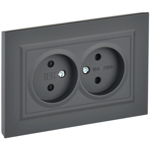 BRITE Роз. 2-я без з/к с з/ш 10А в сб. РСш12-2-БрГ граф. IEK