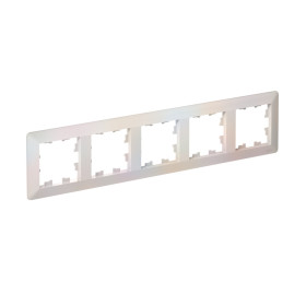 Systeme Electric AtlasDesign Air Жемчуг/дымчатый белый Рамка 5-ая