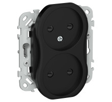 FLITE Роз. 2-я без з/к с з/ш б/к 10А РСш02-1-ФлЧ чер. IEK